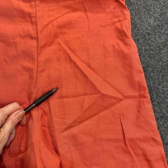 Lucy & Yak Coral Orange Overalls Womens 6 Organic Cotton Straight Leg Dungarees - Picture 7 of 10